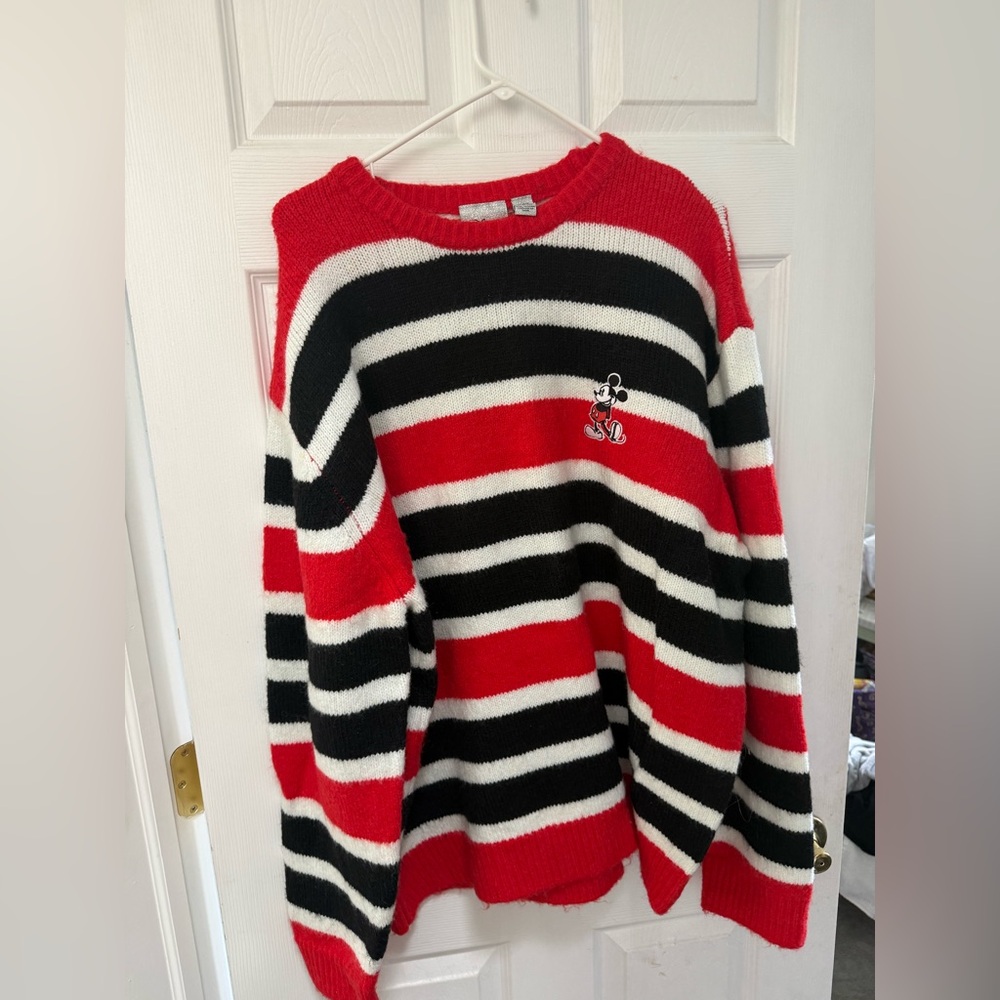 Disney Red and White Striped Sweater exclusive forever 21